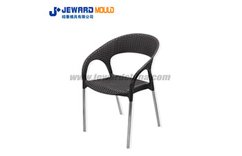 Moule rond de chaise de jambe en métal avec le Style de rotin de chaise armée