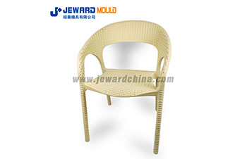 Chaise ronde en métal chaise armée moule avec Style en rotin JP31